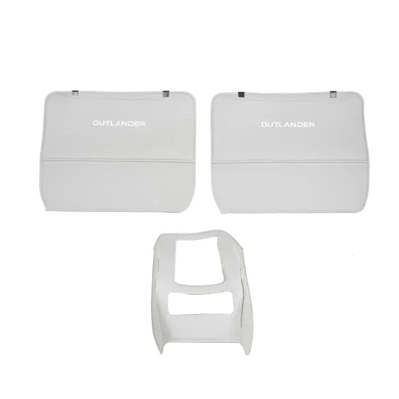 Three anti-kick pads for 2023 Mitsubishi Outlander leather seat and door panel protection