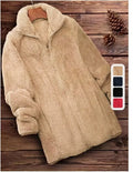 Double-sided fleece outdoor coat in polyester available in three colours with Asian sizing