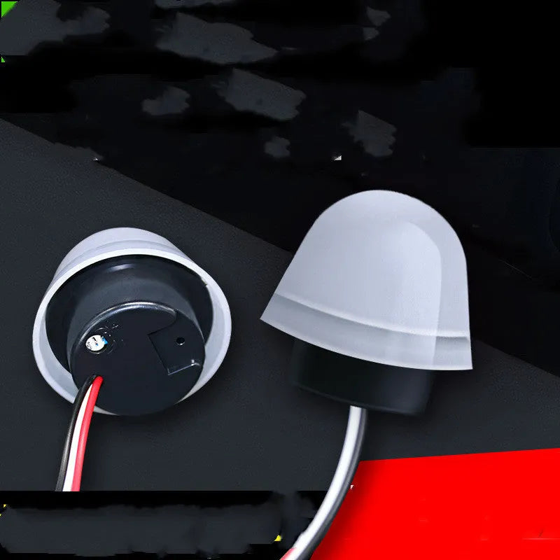 White automatic induction street lamp with 3-5 metre sensor range
