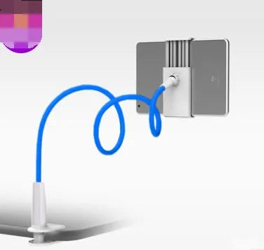Bedside oversize flat panel mobile phone holder with long flexible arm in various colour options