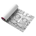 Acid tour coloured painting book showing 200mm length measurement with paper construction