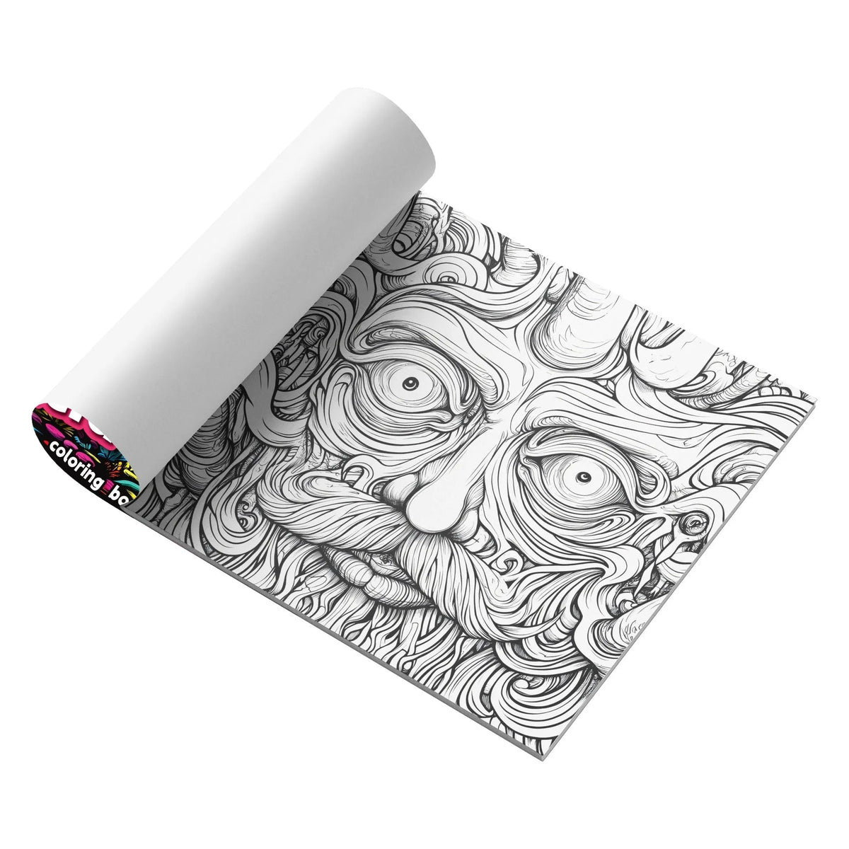 Acid tour coloured painting book showing 200mm length measurement with paper construction