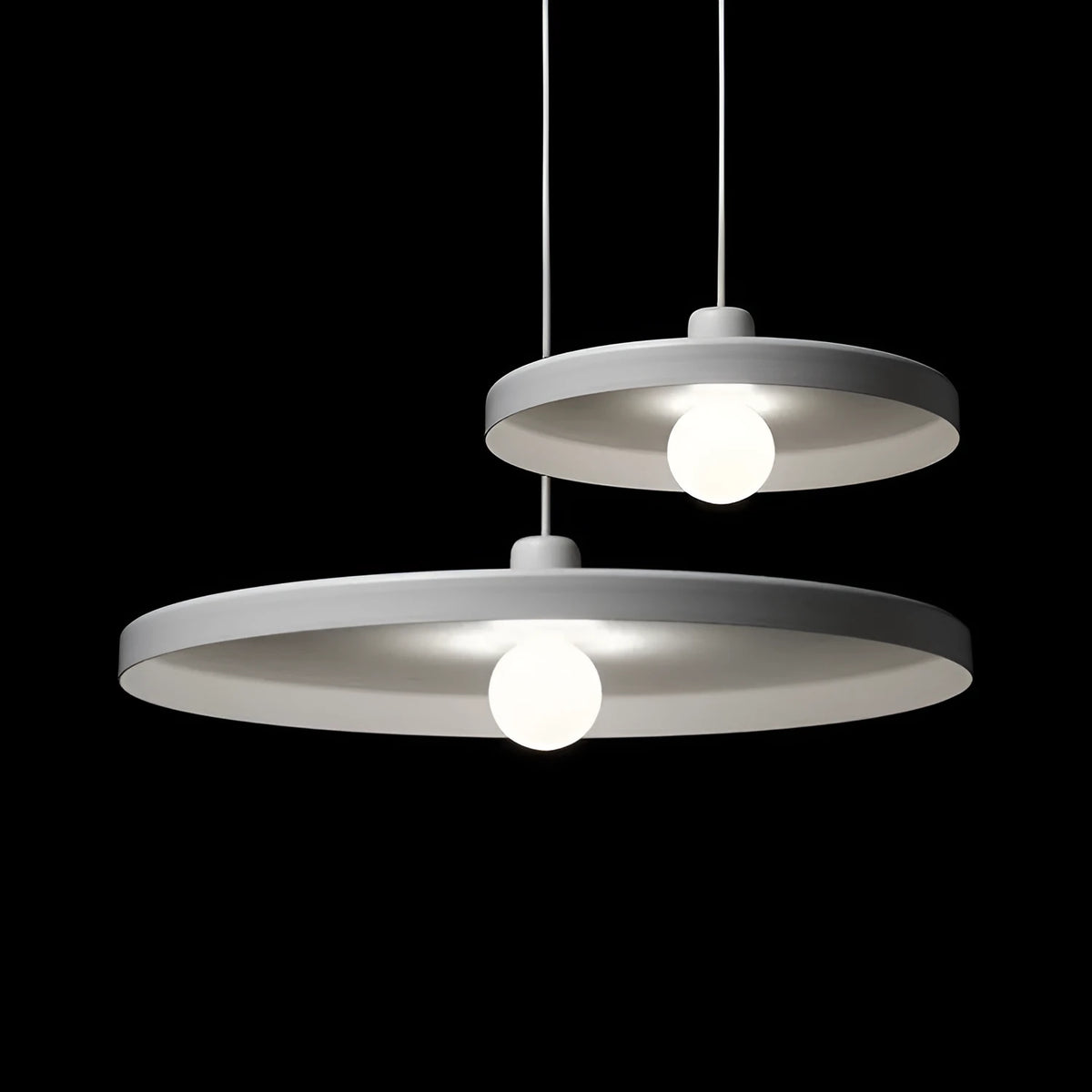 Aluminium alloy commercial chandelier for restaurant lighting in three diameter sizes