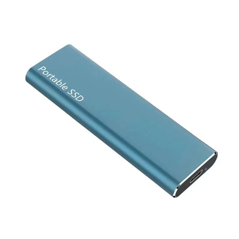 Red metal-cased mobile SSD expansion hard disk with ultra-thin portable design