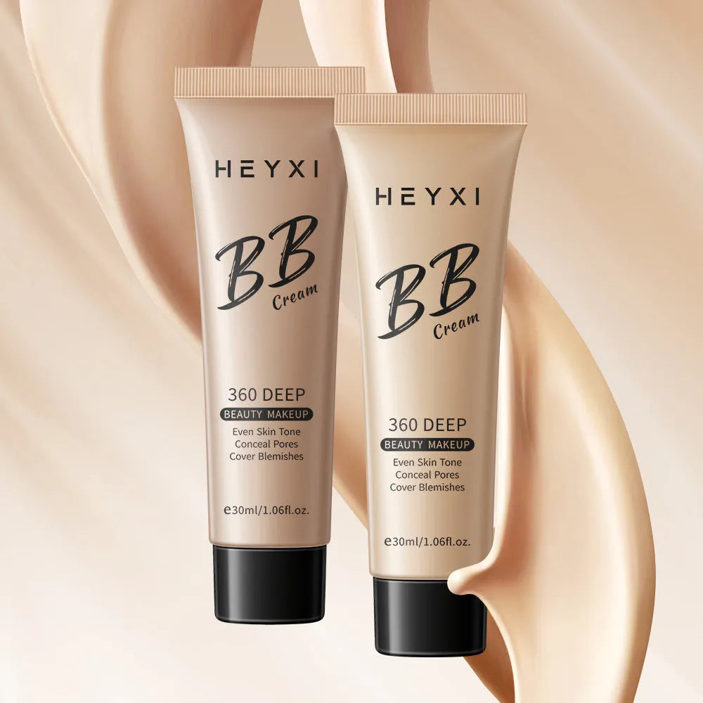 Waterproof sweat-proof BB cream in four colour shades for universal skin types