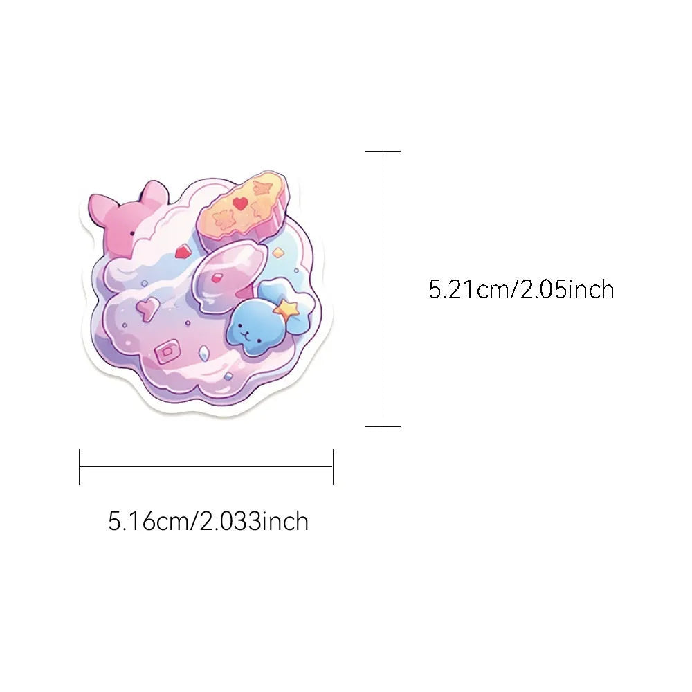 Fresh candy small object waterproof decorative stickers for bullet journals measuring 4-7cm