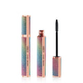 Black waterproof mascara tube with 4D curling wand for long, thick lashes