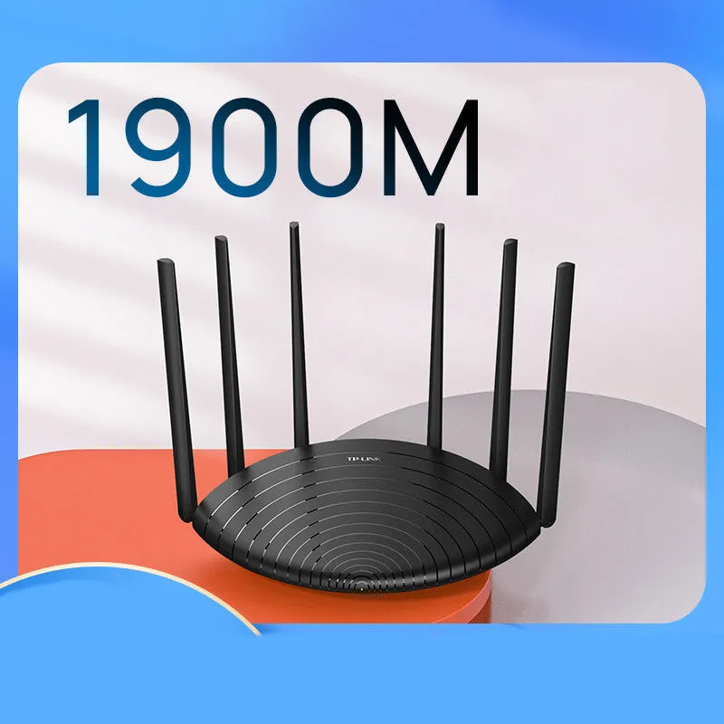 TL-WDR7661 grey wireless router with compact design measuring 254mm wide