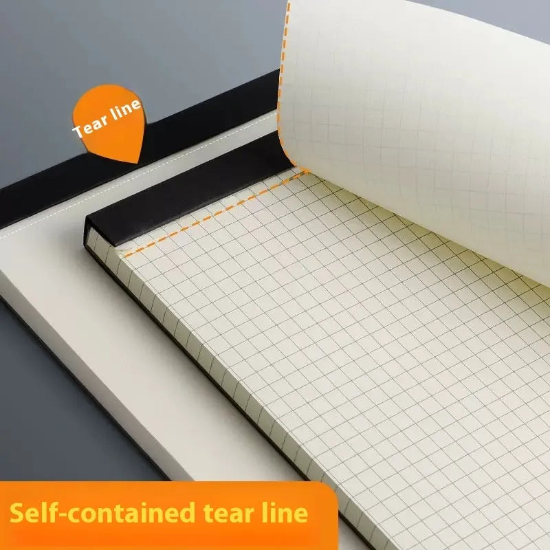 A5, B5 and A4 tearable writing pads with 80 sheets in line, grid and blank page options