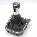 Leather gear shift knob handball for Volkswagen Golf 5 6 7 models with 12mm fitting.