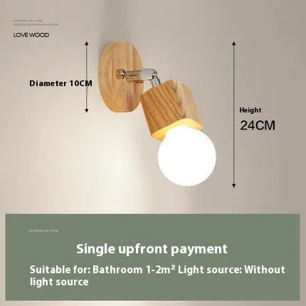 24cm diameter LED wall lamp with single head design and adjustable white, warm, or tricolour lighting options