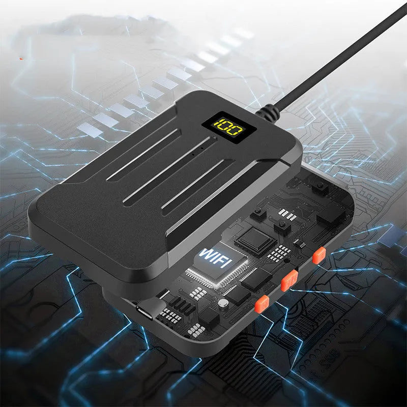 Wireless dual lens endoscope with 5.5mm and 8mm waterproof probes and accessories