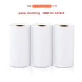 A box containing three rolls of white 57mm by 30mm thermal paper for small printers.