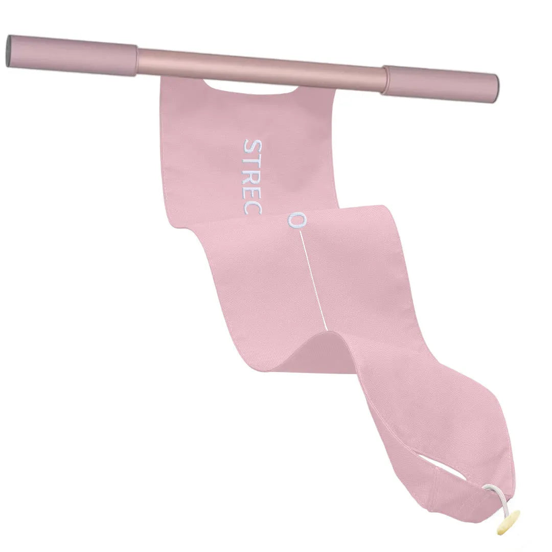 Grey or pink yoga multi-function stretching tool for shoulders, back, and hips