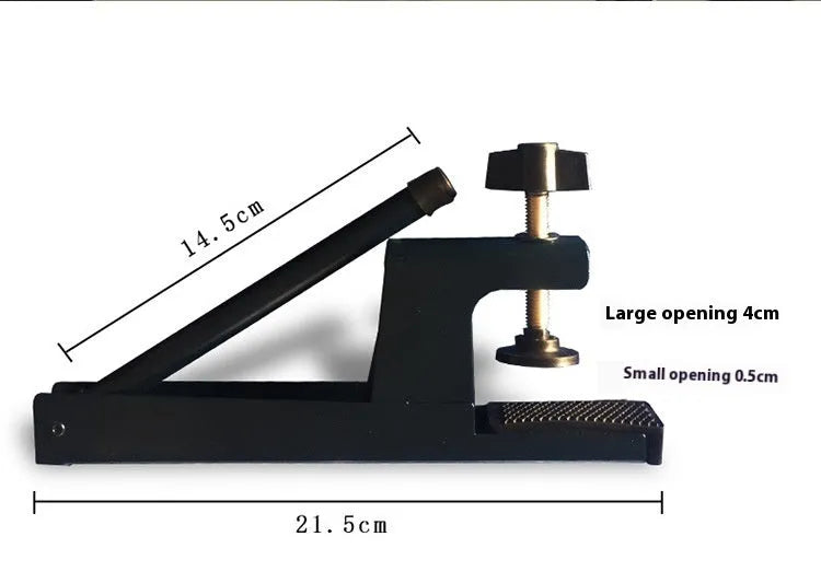 Table tennis post with universal large clip for indoor open grid tables