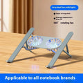 Aluminium alloy portable notebook stand with twin cooling fans in folded position