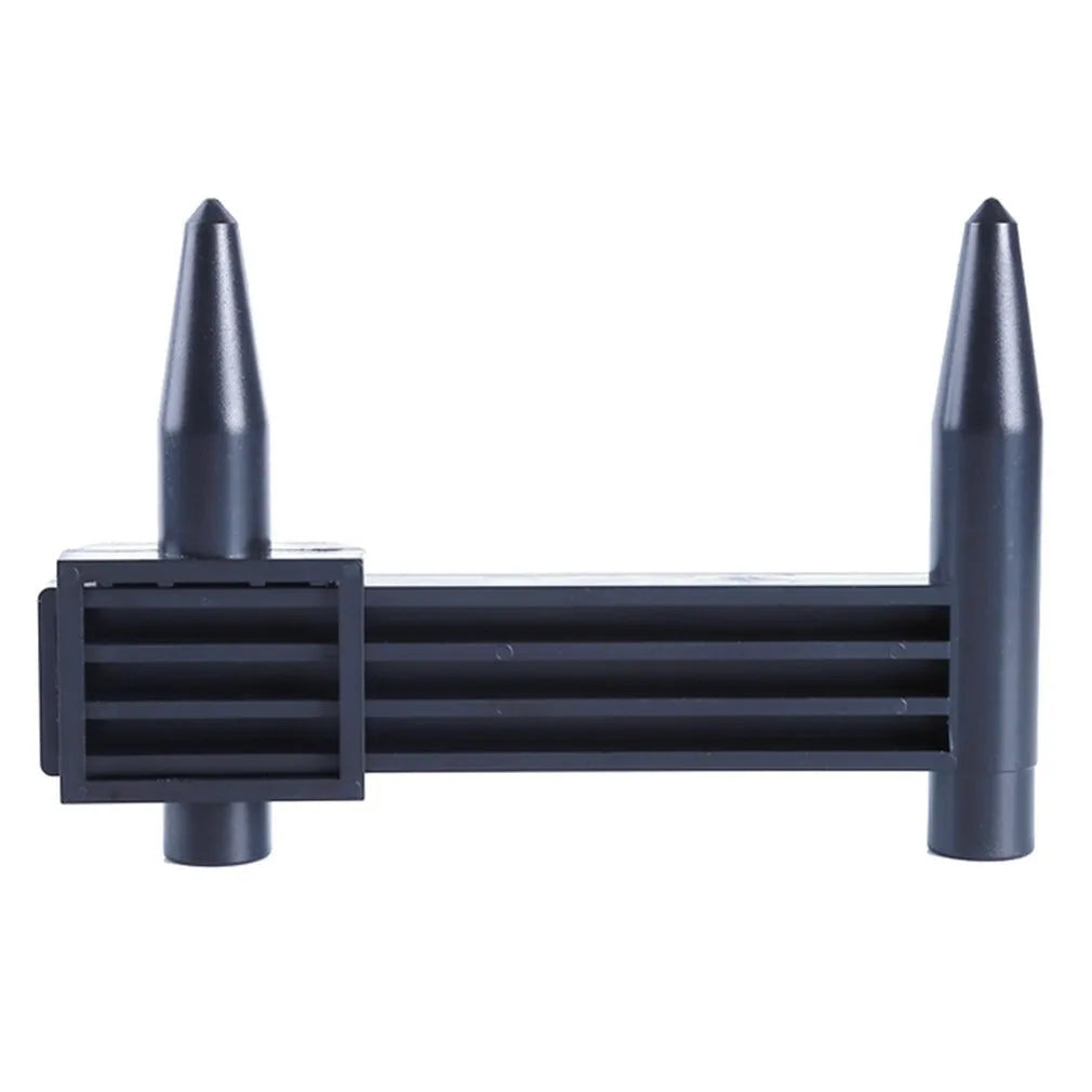 Digital electronic caliper hole distance ruler for measuring wheel hub modifications.