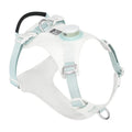 LED dog chest harness in light purple colour showing chest strap design and integrated light for nighttime visibility