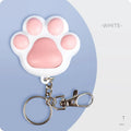 Black or pink USB rechargeable infrared cat teaser toy with keychain measuring 5 by 2.5 centimetres