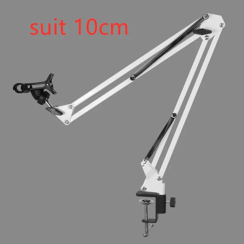 Adjustable phone tablet stand with 10cm base in black or white colour