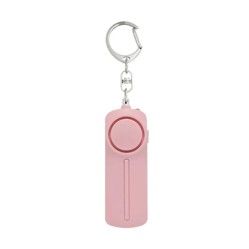 Girls self defence alarm keychain in various colours with 130dB siren and LED light