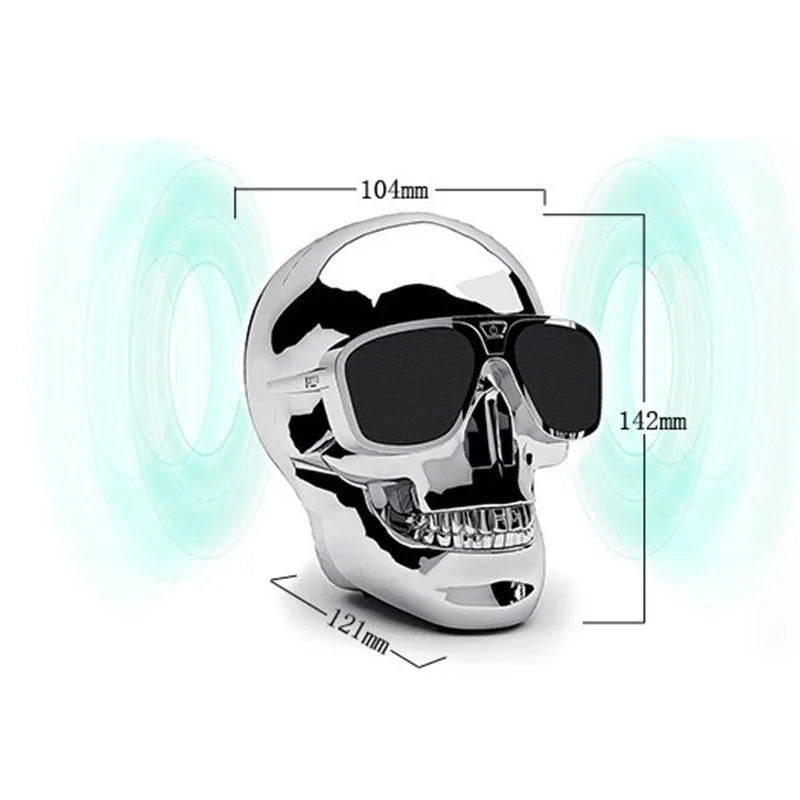 Limited Edition Skull Wireless Bluetooth Speaker in multiple colour options