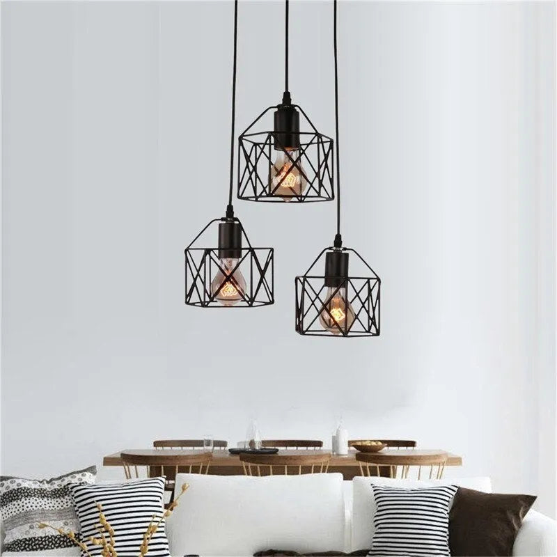 American country style decorative wall light with iron shade