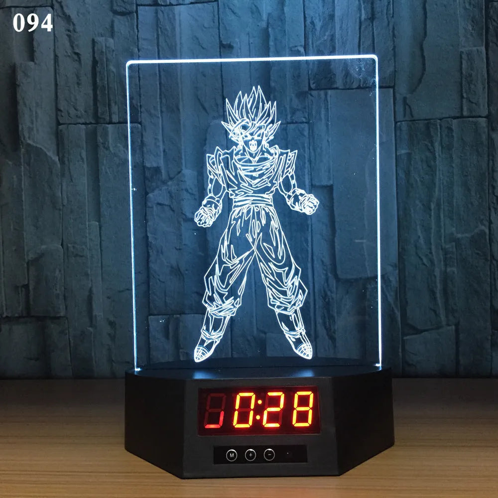 3D blue dolphin LED table night light with remote control on wooden surface