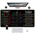 Game themed printed rubber mouse pad with natural rubber non-slip base in multiple size options