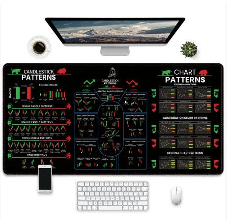 Game themed printed rubber mouse pad with natural rubber non-slip base in multiple size options