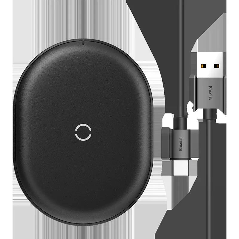 Baseus rough series 15W wireless charging pad for mobile phones in black or white