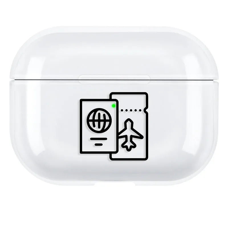 Transparent PC protective case for Apple AirPods Pro3 wireless earbuds
