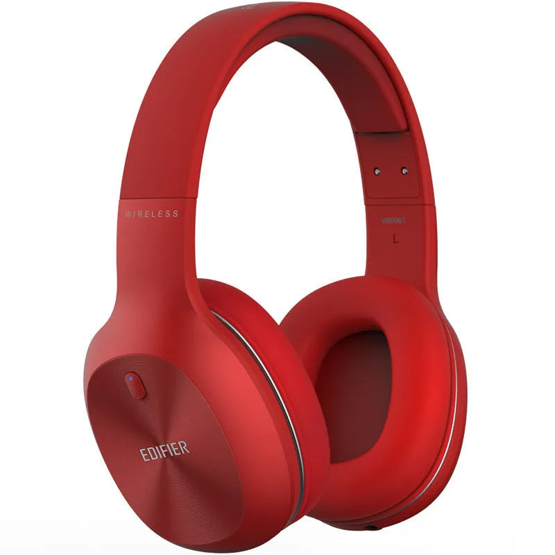 Wireless Bluetooth sports headphones in black, red, or white colours with over-ear design