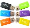 Mini USB TF card reader with SD adapter for microSD memory cards