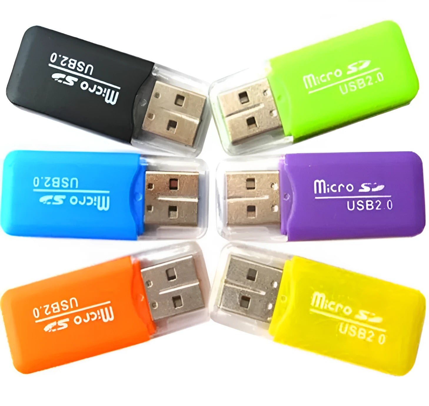 Mini USB TF card reader with SD adapter for microSD memory cards