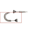 S925 sterling silver nail-shaped stud earrings in straight and curved punk designs