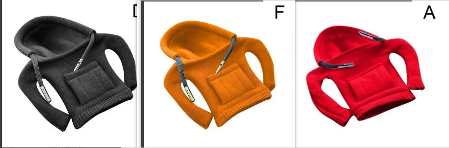 Cloth gear shift knob hoodie cover measuring 13cm by 8cm for car interior protection.