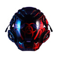 Black bioweapon tech creative prop mask with full face coverage for costume events