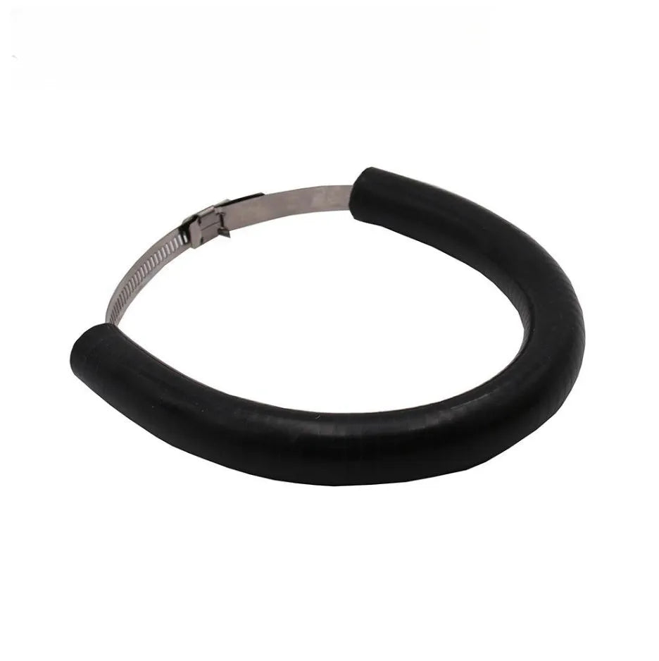 Universal motorcycle exhaust pipe gasket anti-drop ring in black, blue, and orange colours