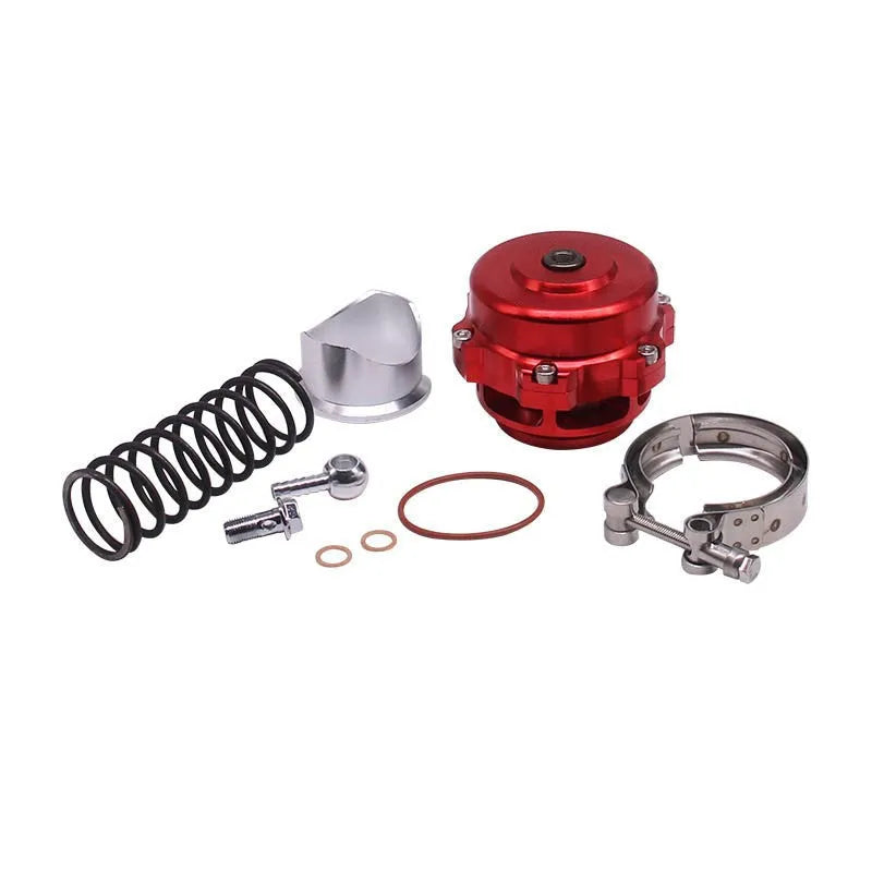 Aluminium alloy blowdown valve pressure relief device for turbocharger protection in six colour options