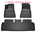 Rubber TPE floor mats designed for Tesla Model 3, Y, X, and S cars