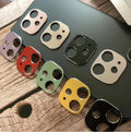 Metal camera lens protection ring for Apple iPhone 11 and iPhone 11 Pro in various colours.