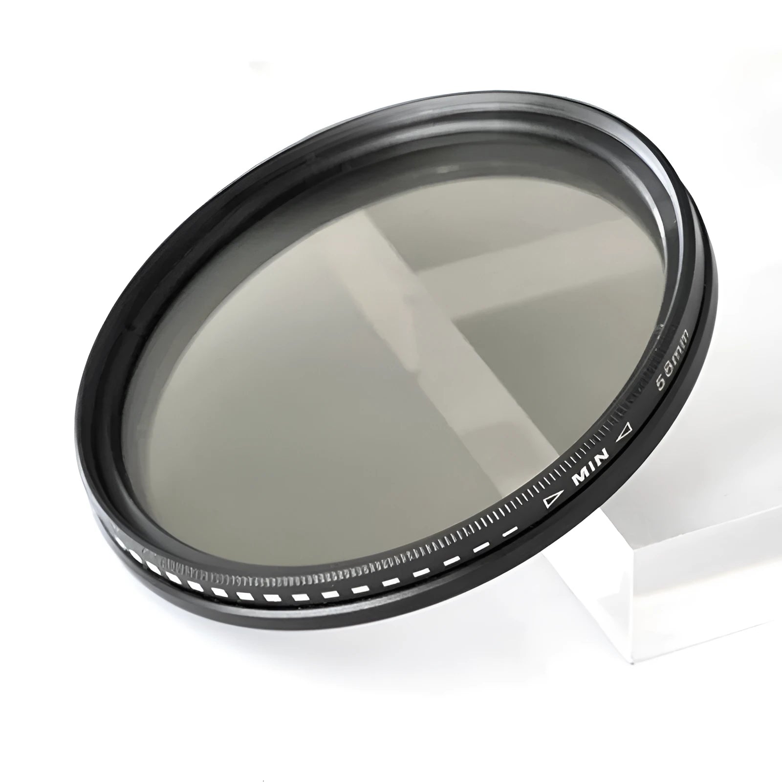 Multi-diameter ND camera filter set with graduated dimming mirrors for 37mm to 95mm lenses