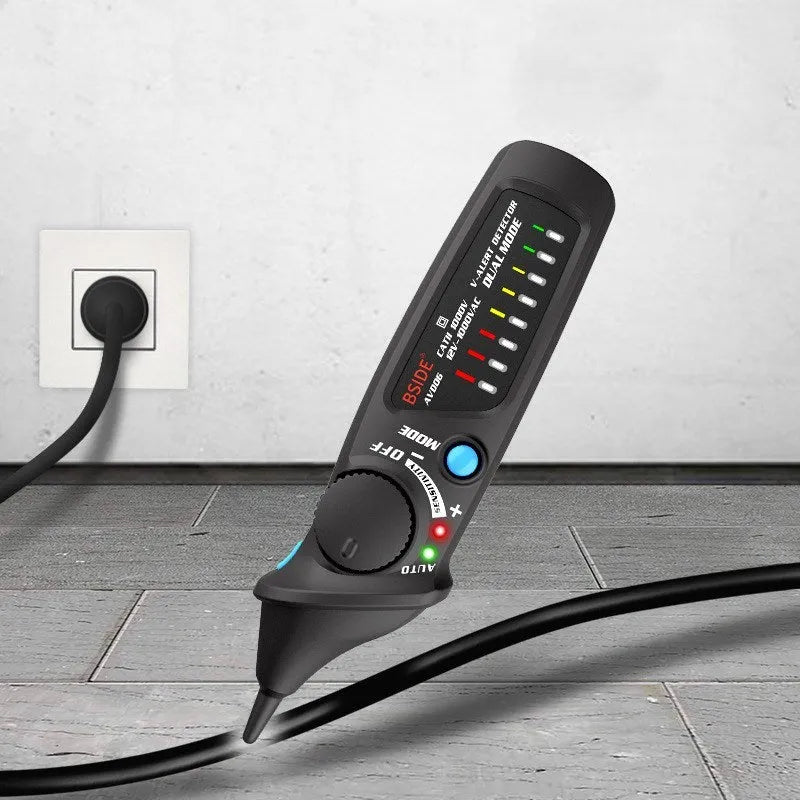 Smart sensor test pencil with round head for high-pressure electrical testing applications