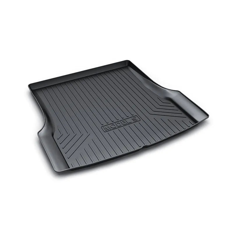 Rubber TPE floor mats designed for Tesla Model 3, Y, X, and S cars