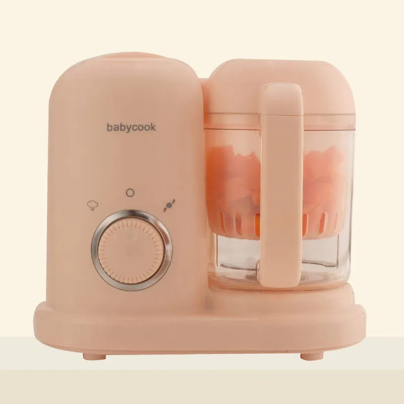 Green and pink baby food processor with steamer and blender functions, 10 litre capacity