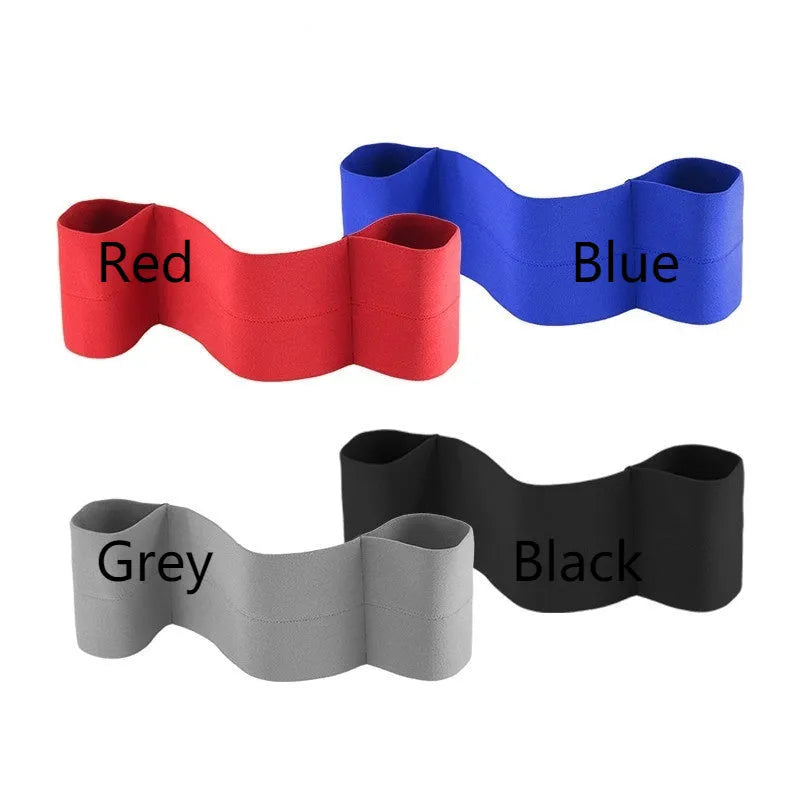 Elastic elbow support bandage for boxing, shown in red, available in S, M, L sizes