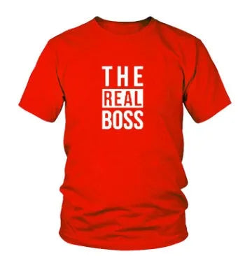 Men's loose fit printed T-shirt with short sleeves and round neck