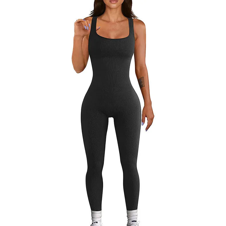 Women's long sleeve suspender tank top tights in beige, showing button fastening and 71-73cm length.