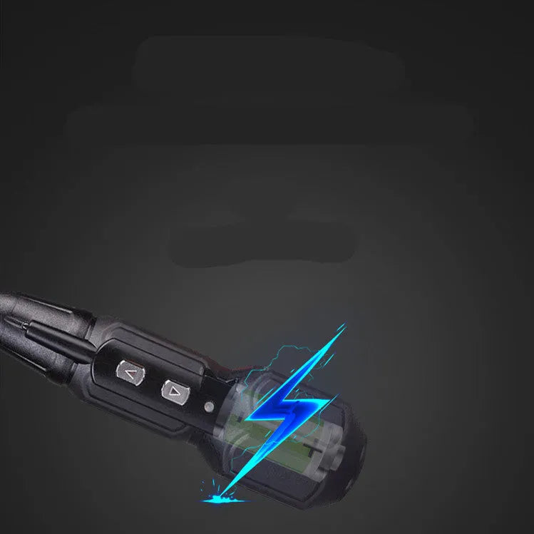 Black and blue alloy steel straight handle 36V electric screwdriver with rechargeable battery